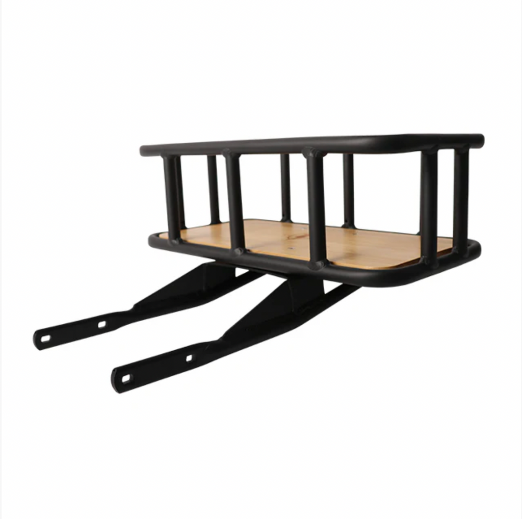 Riide Tiime - Rear Basket Combo - Bamboo / Matte Black